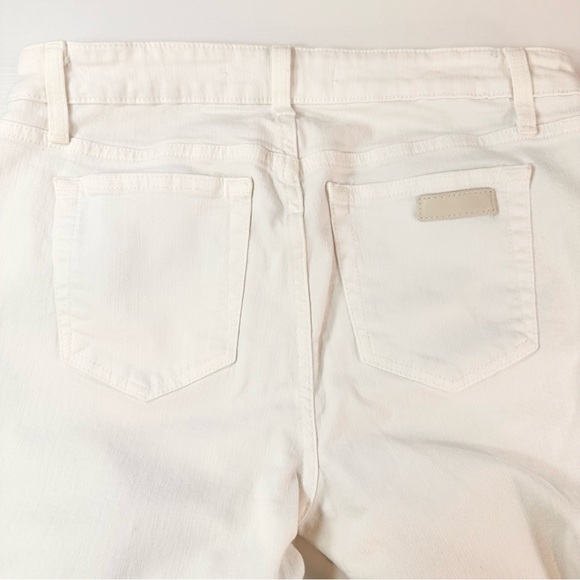 Joe's Jeans White Cuffed 24” Cropped Capri Denim Pants - Picture 6 of 14
